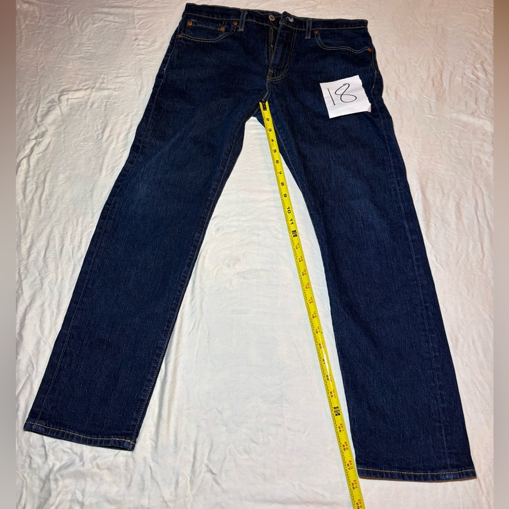 Levi's Men's Dark Blue Slim Jeans - Picture 10 of 16